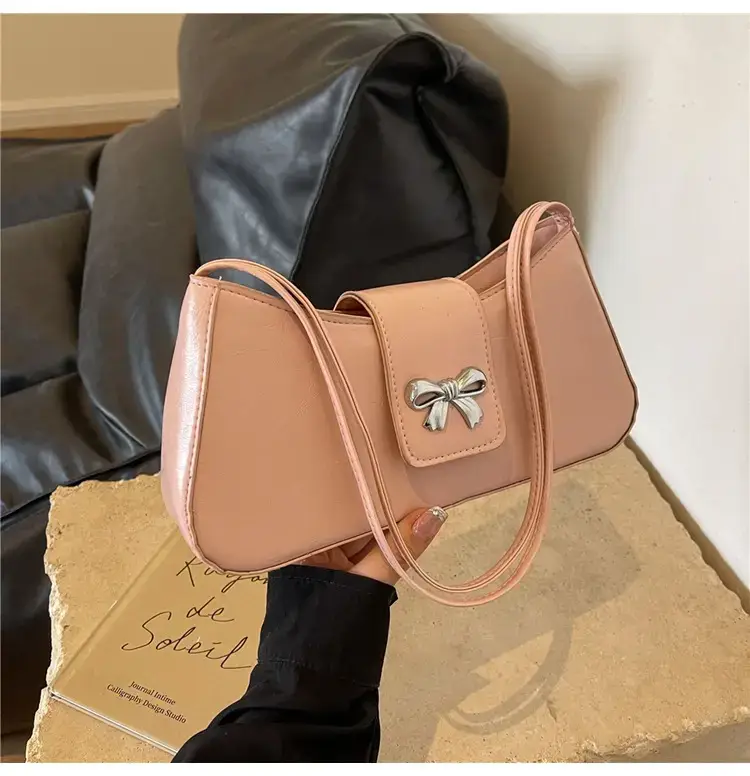 Pink Small Square Shoulder Bag for Women — feature 13