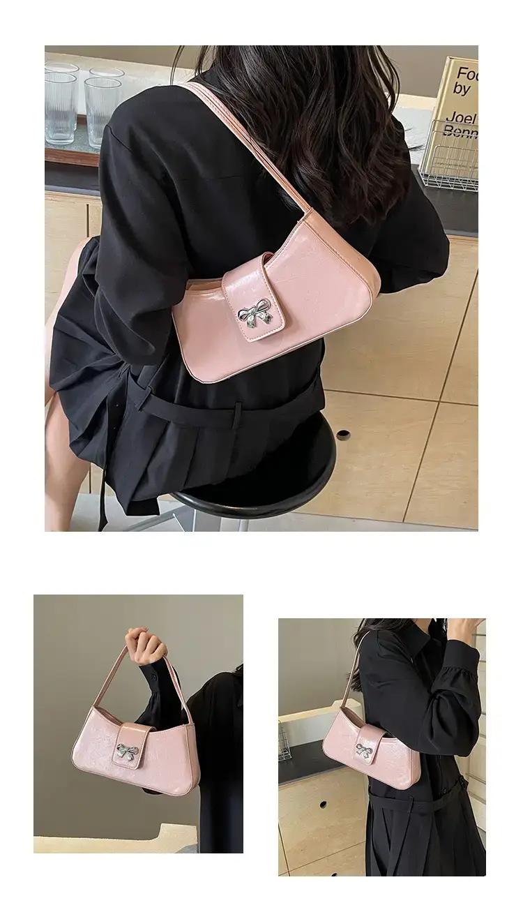 Pink Small Square Shoulder Bag for Women — feature 8