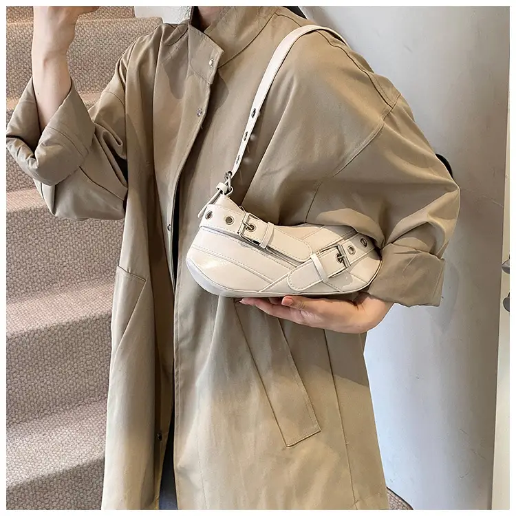 2024 Trendy Silver Motorcycle Shoulder Bag — feature 20