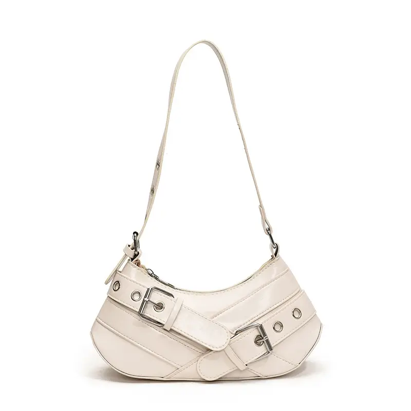 2024 Trendy Silver Motorcycle Shoulder Bag - Image 2