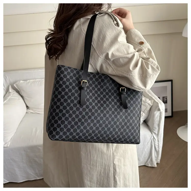 Women's Large Capacity Patterned Tote Bag 2024 Winter — feature 11