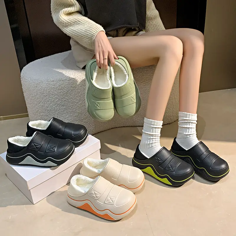 Cotton Slippers for Women, New Autumn and Winter Models, Fleece-Lined for Warmth, Eva Thick-Soled, Suitable for Indoor and Outdoor Use, Wholesale - Image 10