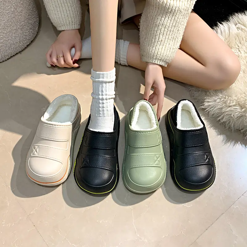 Cotton Slippers for Women, New Autumn and Winter Models, Fleece-Lined for Warmth, Eva Thick-Soled, Suitable for Indoor and Outdoor Use, Wholesale - Image 11