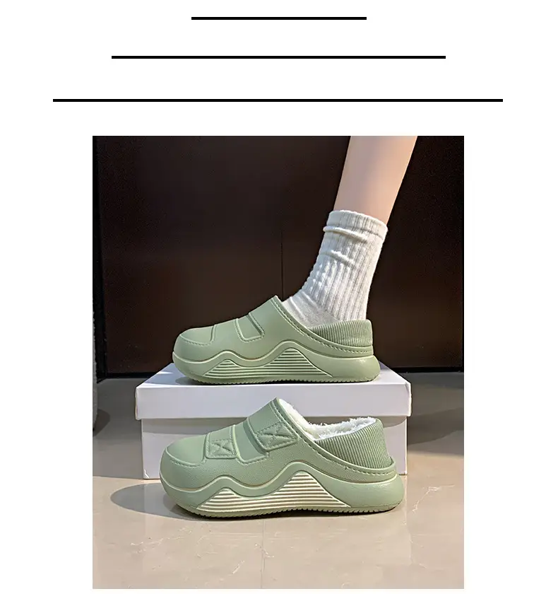 Cotton Slippers for Women, New Autumn and Winter Models, Fleece-Lined for Warmth, Eva Thick-Soled, Suitable for Indoor and Outdoor Use, Wholesale — feature 17