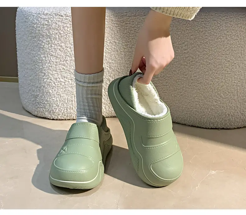 Cotton Slippers for Women, New Autumn and Winter Models, Fleece-Lined for Warmth, Eva Thick-Soled, Suitable for Indoor and Outdoor Use, Wholesale — feature 18