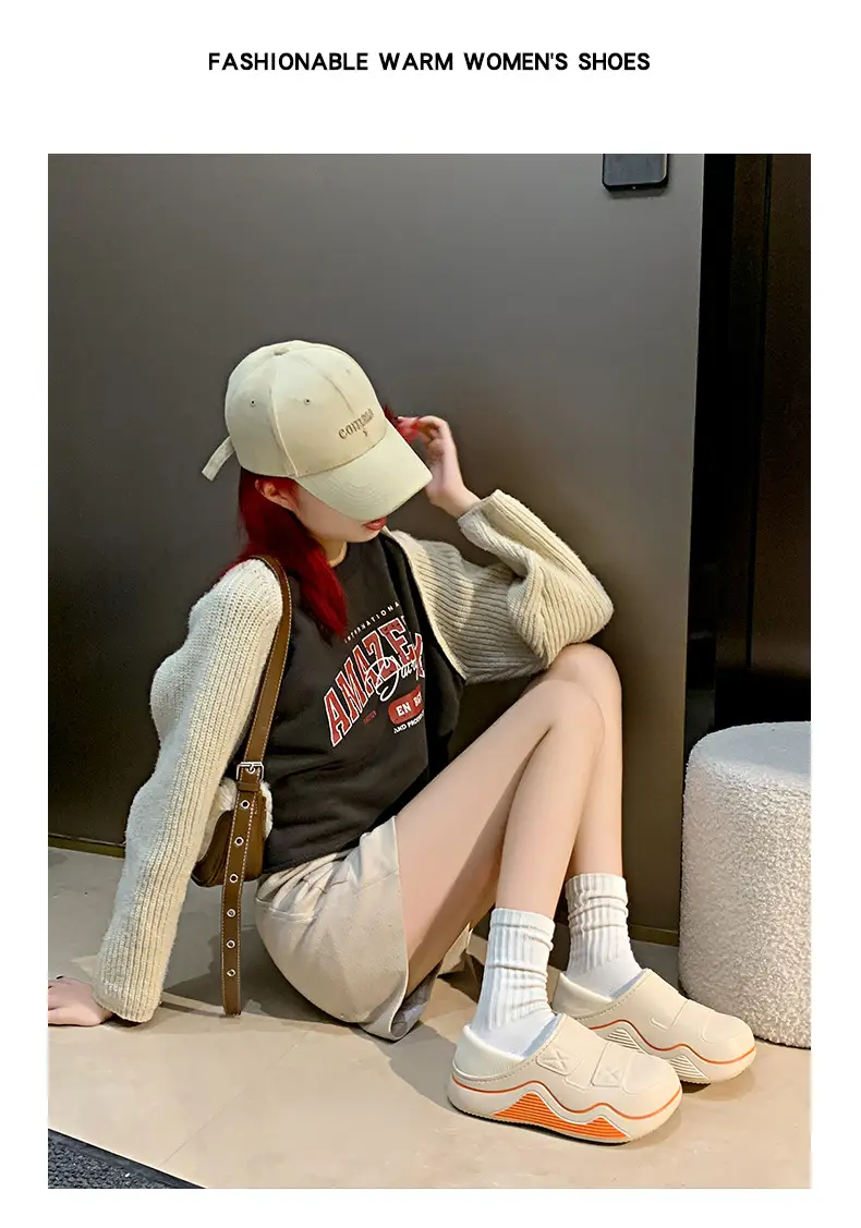 Cotton Slippers for Women, New Autumn and Winter Models, Fleece-Lined for Warmth, Eva Thick-Soled, Suitable for Indoor and Outdoor Use, Wholesale — feature 20