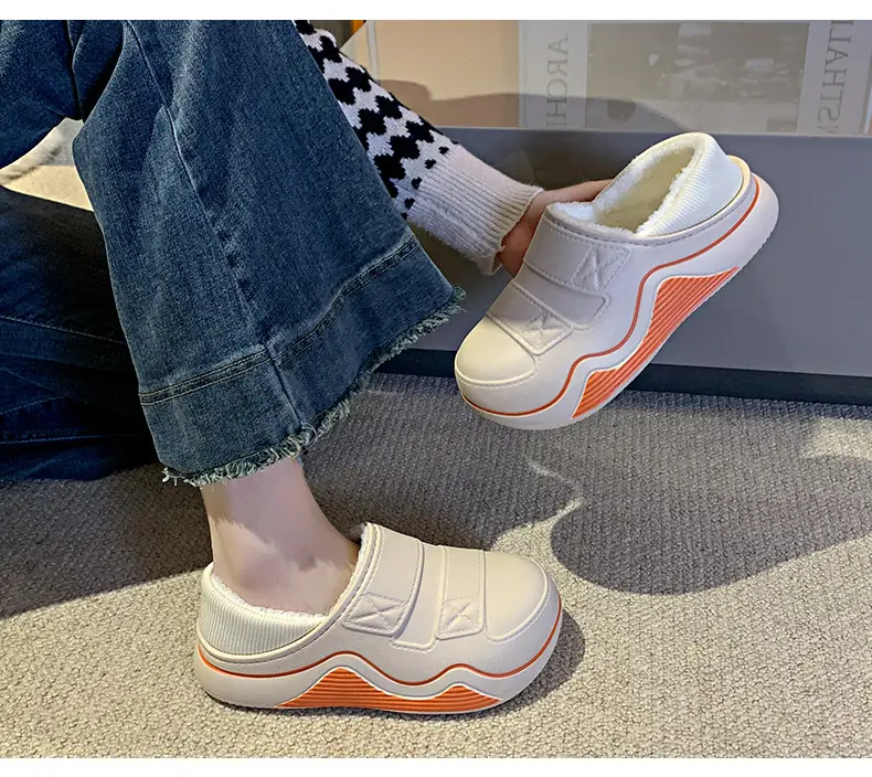 Cotton Slippers for Women, New Autumn and Winter Models, Fleece-Lined for Warmth, Eva Thick-Soled, Suitable for Indoor and Outdoor Use, Wholesale — feature 22