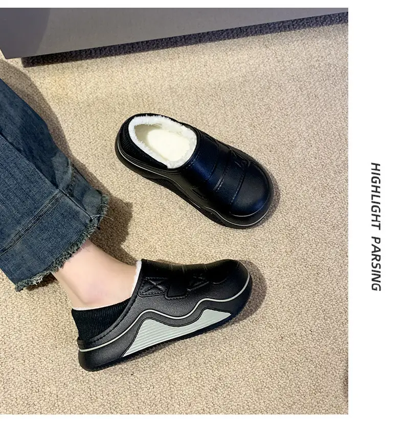 Cotton Slippers for Women, New Autumn and Winter Models, Fleece-Lined for Warmth, Eva Thick-Soled, Suitable for Indoor and Outdoor Use, Wholesale — feature 26