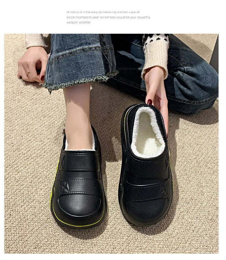 Cotton Slippers for Women, New Autumn and Winter Models, Fleece-Lined for Warmth, Eva Thick-Soled, Suitable for Indoor and Outdoor Use, Wholesale — feature 29