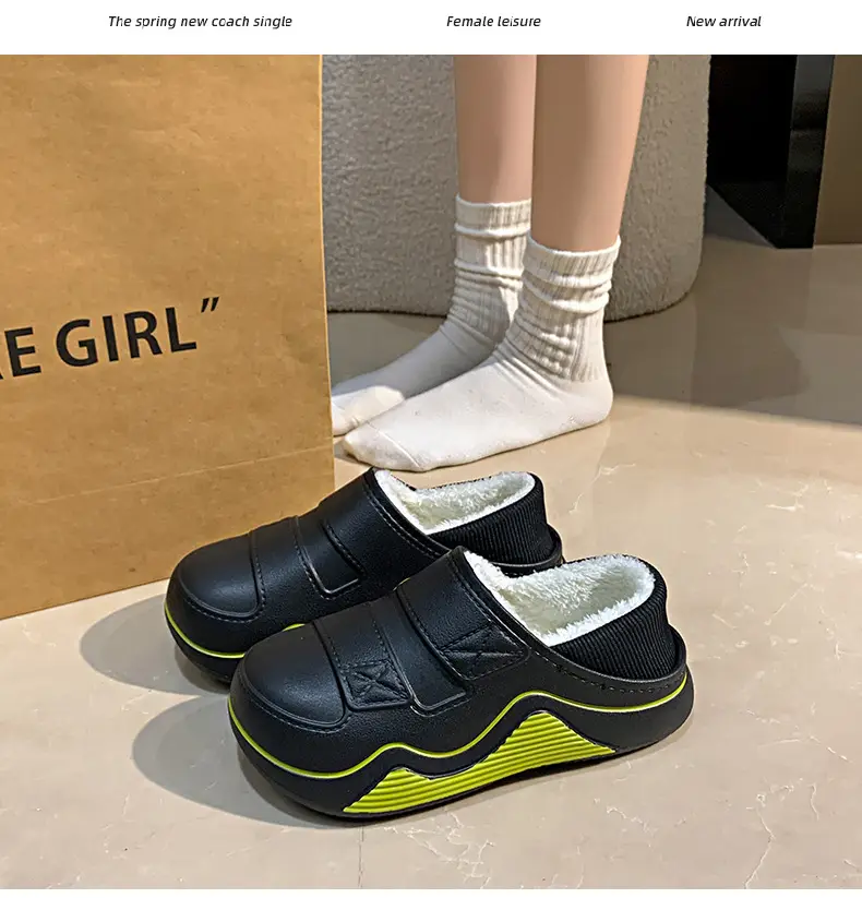 Cotton Slippers for Women, New Autumn and Winter Models, Fleece-Lined for Warmth, Eva Thick-Soled, Suitable for Indoor and Outdoor Use, Wholesale — feature 31