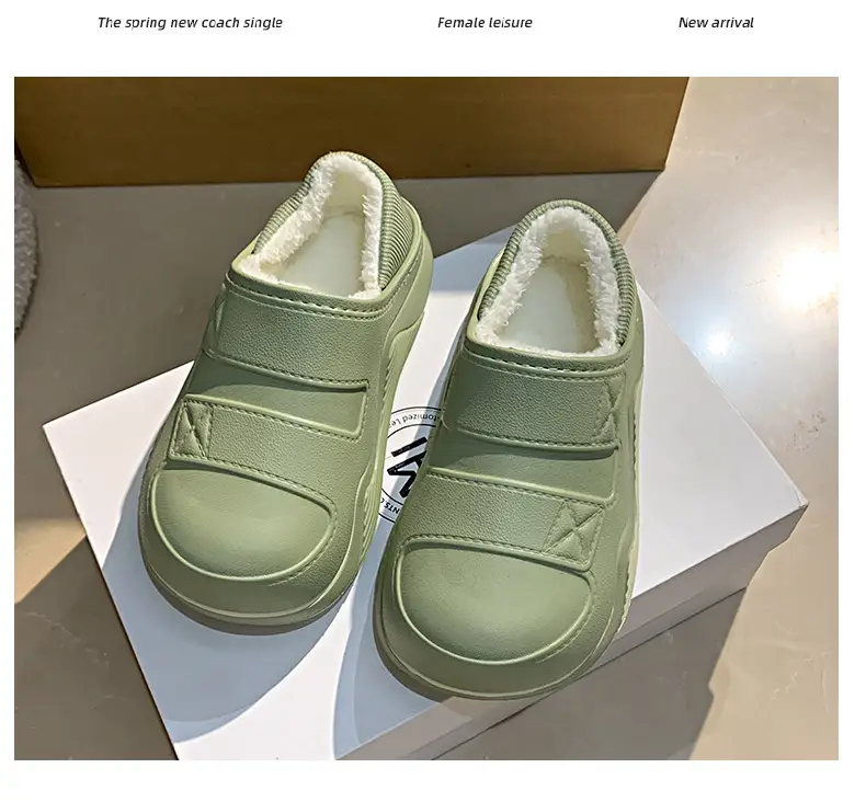 Cotton Slippers for Women, New Autumn and Winter Models, Fleece-Lined for Warmth, Eva Thick-Soled, Suitable for Indoor and Outdoor Use, Wholesale — feature 34