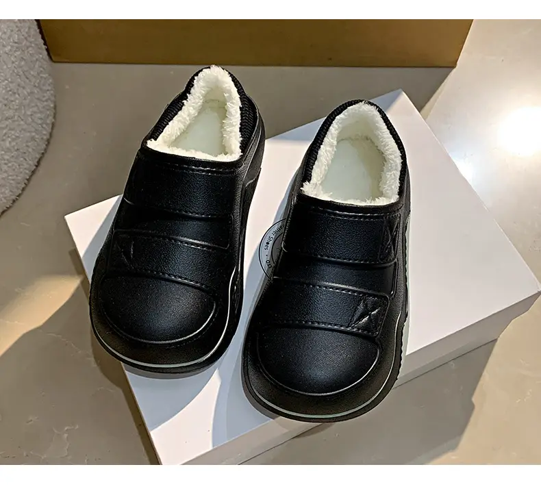 Cotton Slippers for Women, New Autumn and Winter Models, Fleece-Lined for Warmth, Eva Thick-Soled, Suitable for Indoor and Outdoor Use, Wholesale — feature 40