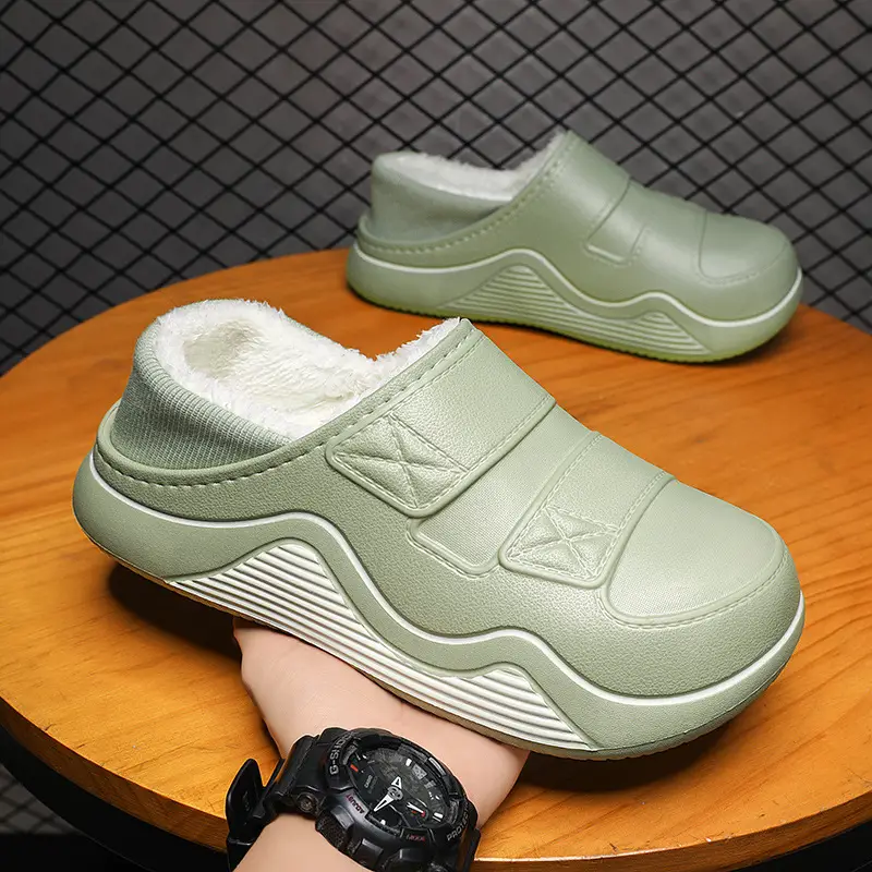 Cotton Slippers for Women, New Autumn and Winter Models, Fleece-Lined for Warmth, Eva Thick-Soled, Suitable for Indoor and Outdoor Use, Wholesale - Image 2