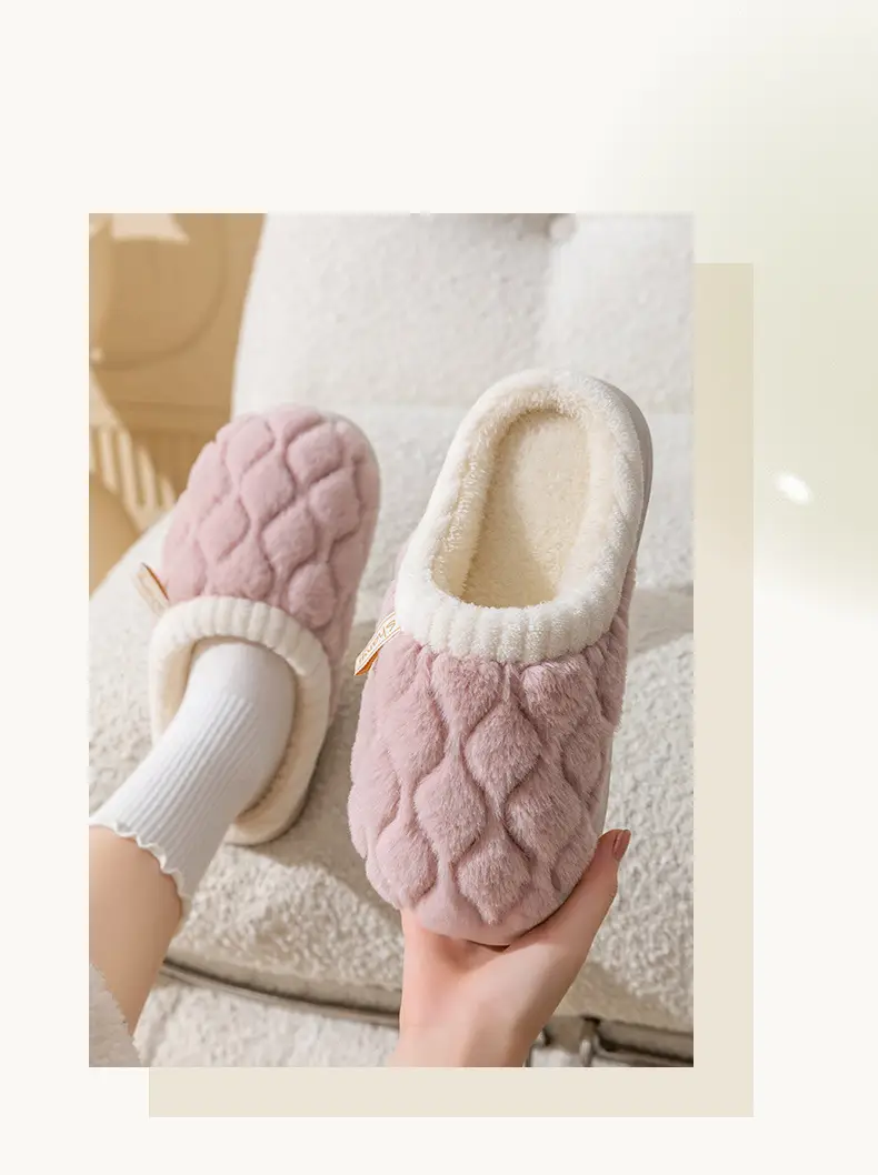 Winter Plush Women's Slippers Indoor Warm — feature 19