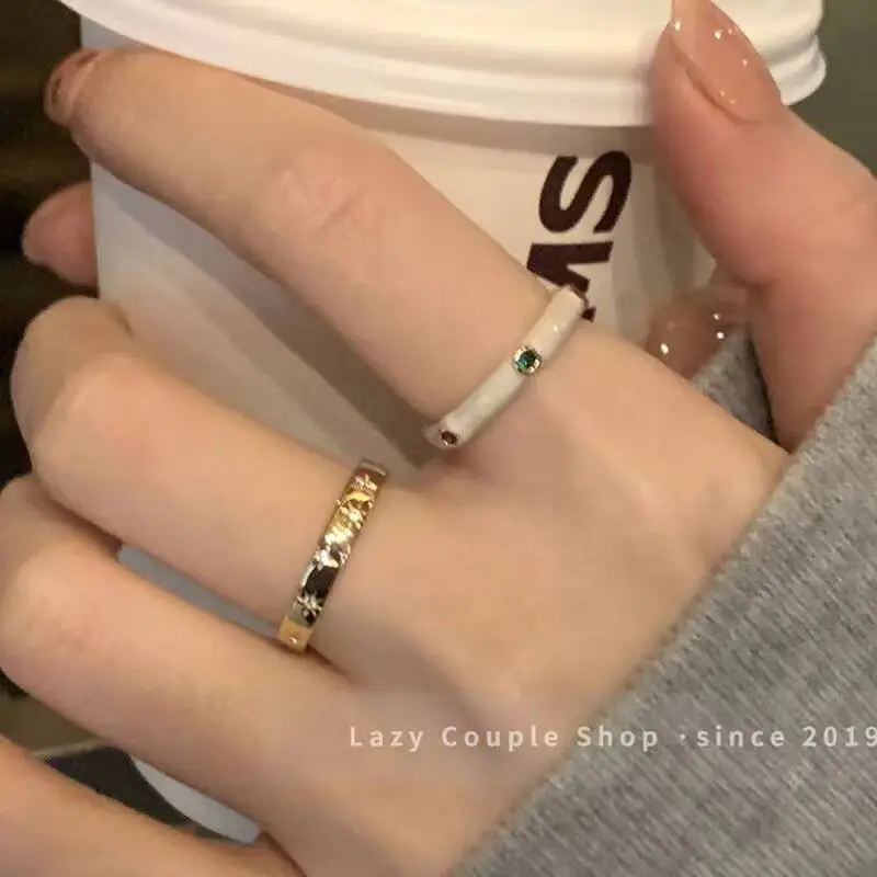 Ins Style Korean Niche Ring, Feminine, Versatile, Simple and Personalized Pair of Rings, High-End Open Index Finger Ring Wholesale — feature 11