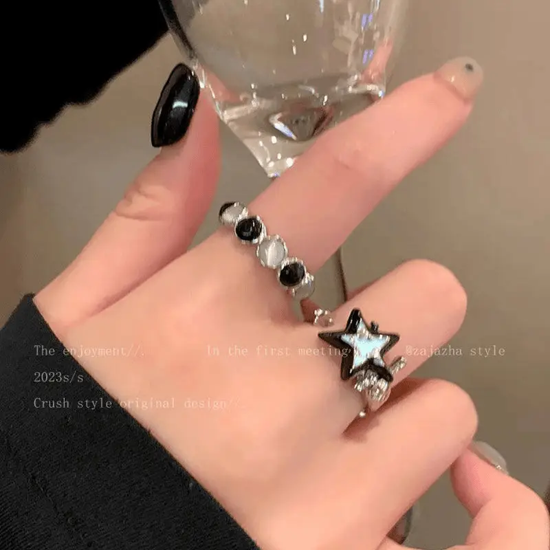 Ins Style Korean Niche Ring, Feminine, Versatile, Simple and Personalized Pair of Rings, High-End Open Index Finger Ring Wholesale — feature 14