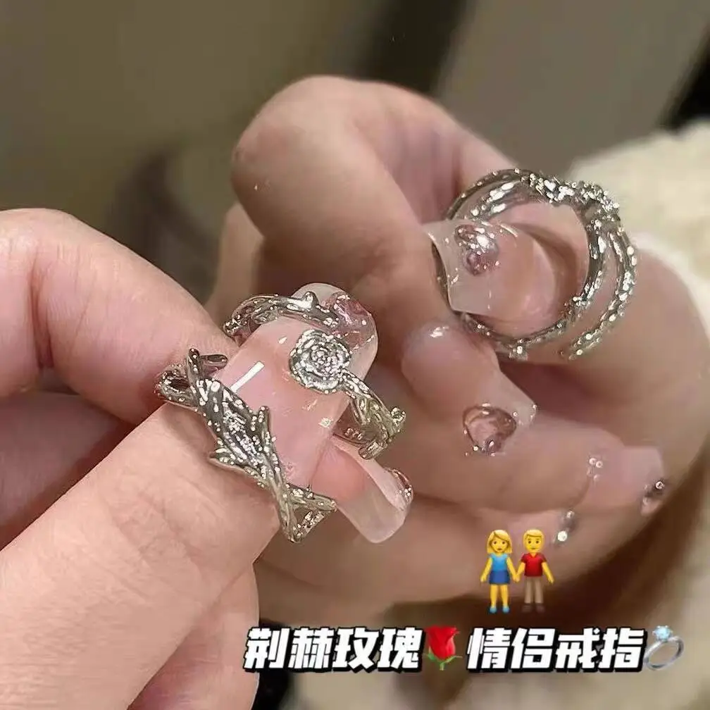 Ins Style Korean Niche Ring, Feminine, Versatile, Simple and Personalized Pair of Rings, High-End Open Index Finger Ring Wholesale — feature 15
