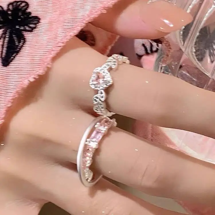 Ins Style Korean Niche Ring, Feminine, Versatile, Simple and Personalized Pair of Rings, High-End Open Index Finger Ring Wholesale — feature 16