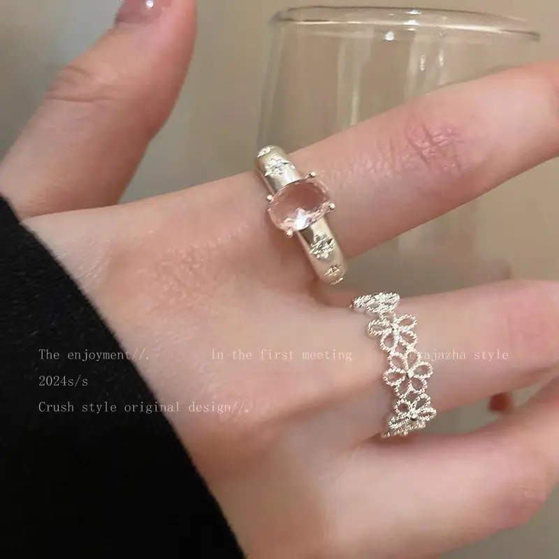 Ins Style Korean Niche Ring, Feminine, Versatile, Simple and Personalized Pair of Rings, High-End Open Index Finger Ring Wholesale — feature 20