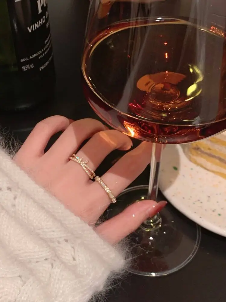 Ins Style Korean Niche Ring, Feminine, Versatile, Simple and Personalized Pair of Rings, High-End Open Index Finger Ring Wholesale — feature 3