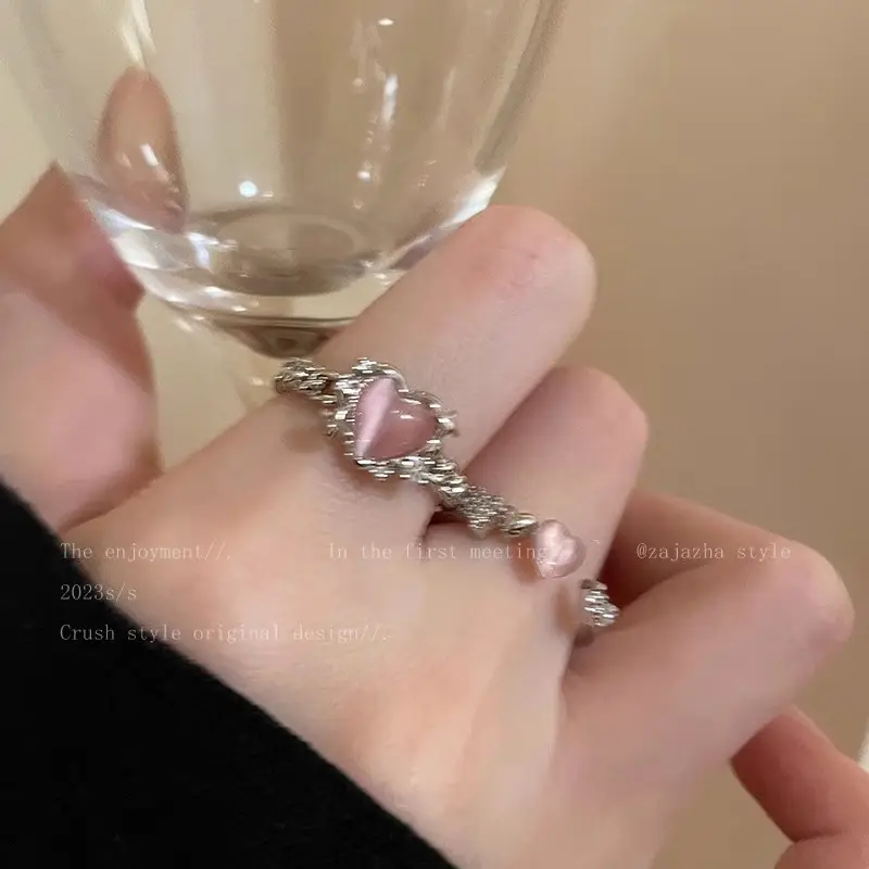 Ins Style Korean Niche Ring, Feminine, Versatile, Simple and Personalized Pair of Rings, High-End Open Index Finger Ring Wholesale — feature 7