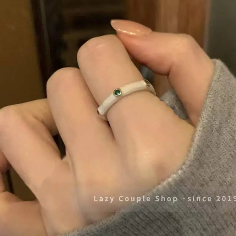 Ins Style Korean Niche Ring, Feminine, Versatile, Simple and Personalized Pair of Rings, High-End Open Index Finger Ring Wholesale