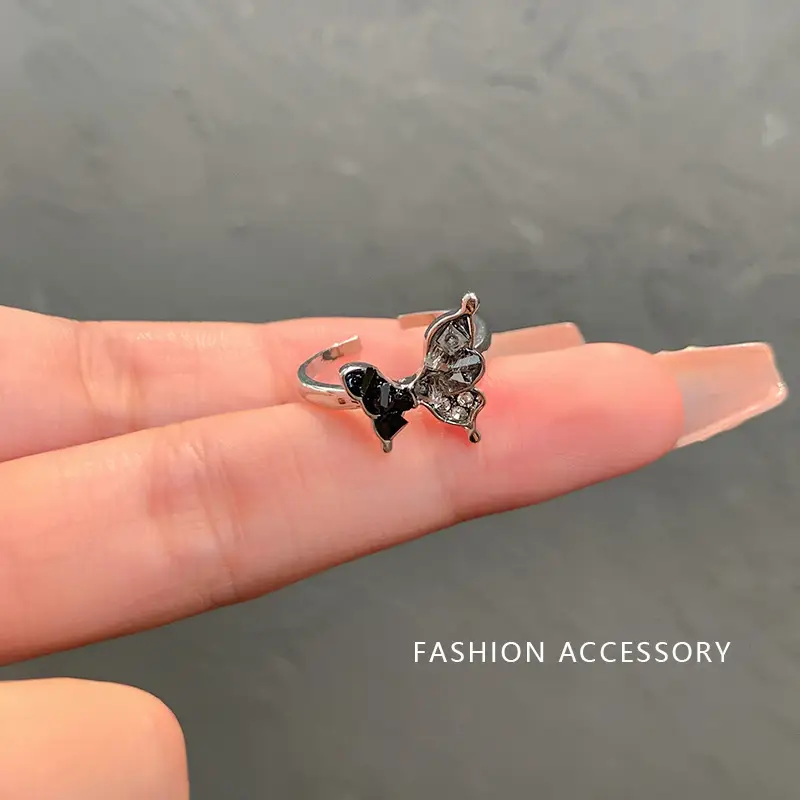 Ins Style Korean Niche Ring, Feminine, Versatile, Simple and Personalized Pair of Rings, High-End Open Index Finger Ring Wholesale