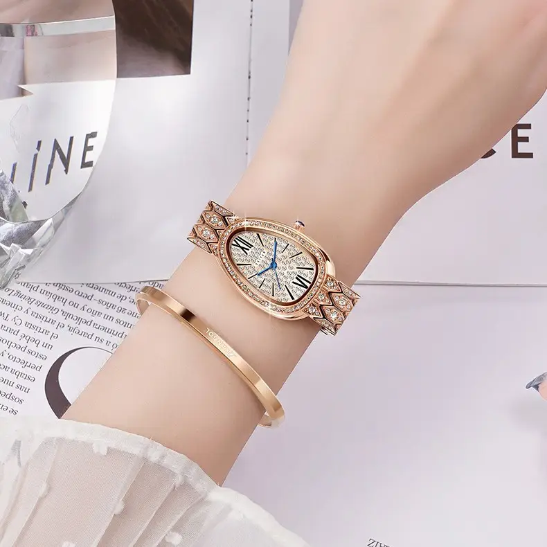 Daiyan Women's Rose Gold Diamond Watch 2023 - Image 2