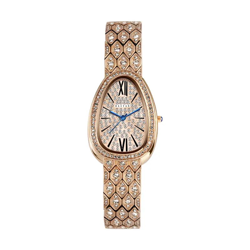 Daiyan Women's Rose Gold Diamond Watch 2023 - Image 4