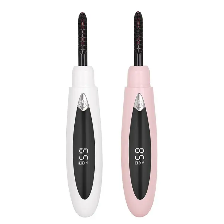 USB Electric Eyelash Curler White Digital Display