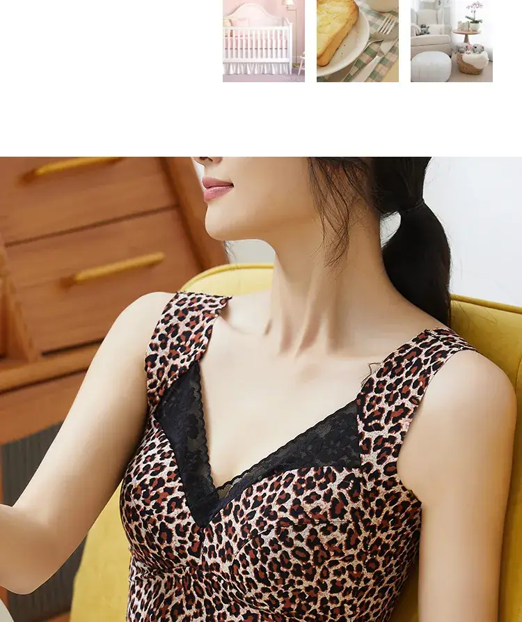 Leopardo Print Seamless Bra Underwear for Women — feature 12
