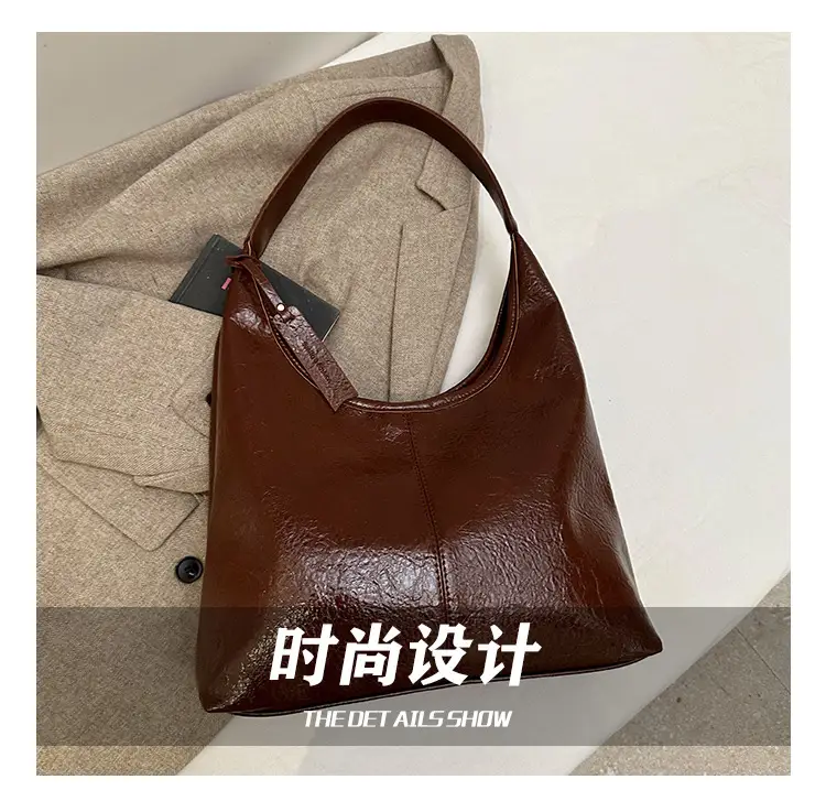 Women's Cross-Brand PU Leather Shoulder Bags Brown Black Red — feature 12