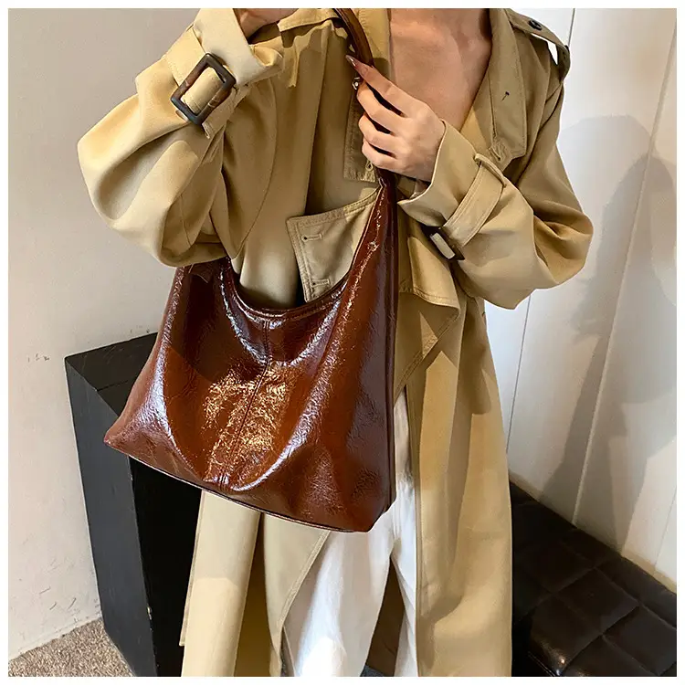 Women's Cross-Brand PU Leather Shoulder Bags Brown Black Red — feature 23