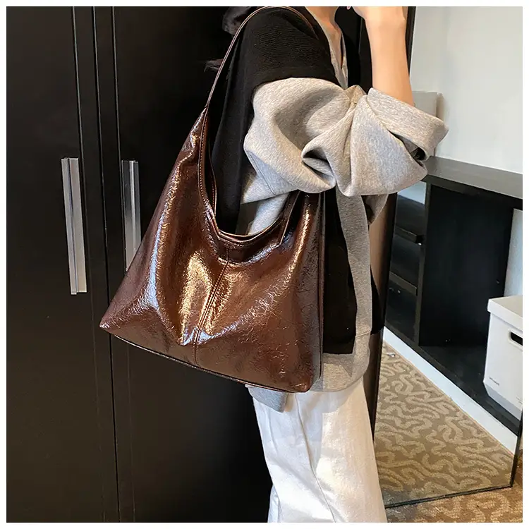 Women's Cross-Brand PU Leather Shoulder Bags Brown Black Red — feature 26