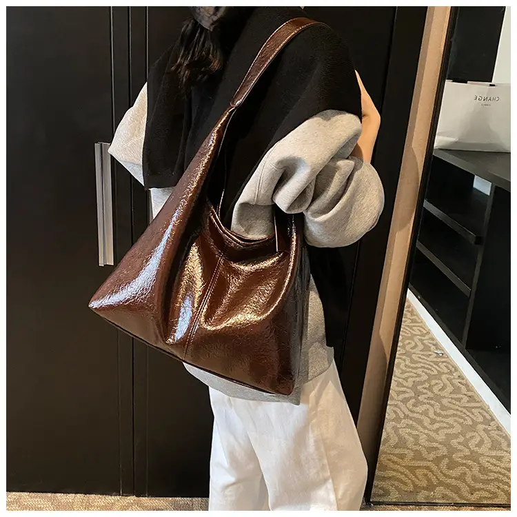 Women's Cross-Brand PU Leather Shoulder Bags Brown Black Red — feature 27