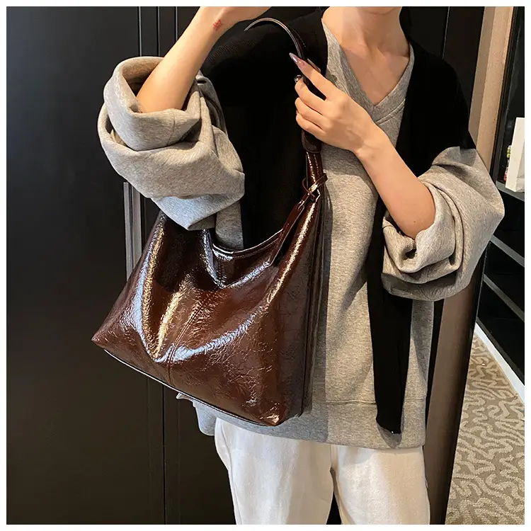 Women's Cross-Brand PU Leather Shoulder Bags Brown Black Red — feature 28