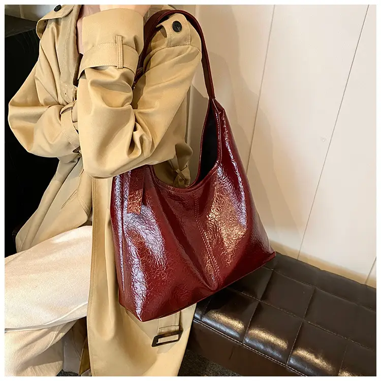 Women's Cross-Brand PU Leather Shoulder Bags Brown Black Red — feature 29