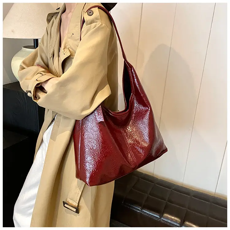 Women's Cross-Brand PU Leather Shoulder Bags Brown Black Red — feature 30