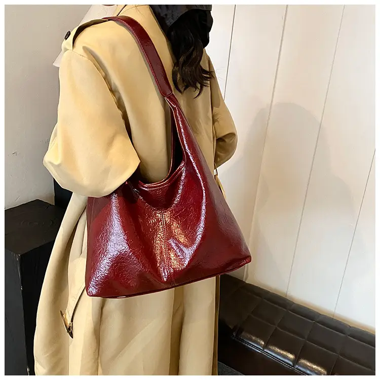 Women's Cross-Brand PU Leather Shoulder Bags Brown Black Red — feature 31