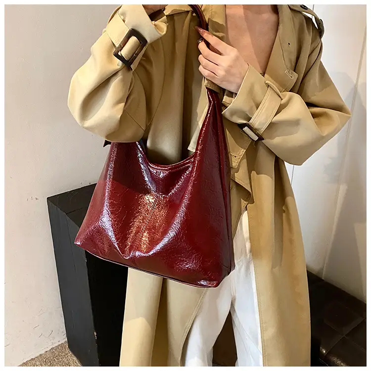 Women's Cross-Brand PU Leather Shoulder Bags Brown Black Red — feature 32