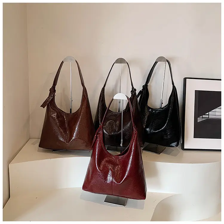 Women's Cross-Brand PU Leather Shoulder Bags Brown Black Red — feature 9