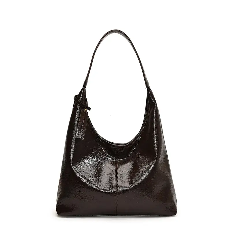Women's Cross-Brand PU Leather Shoulder Bags Brown Black Red - Image 4