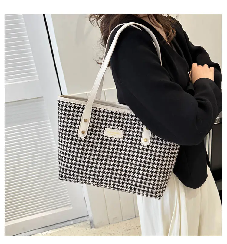 Women Cross-border Canvas Tote Bag Large Capacity Brown — feature 18