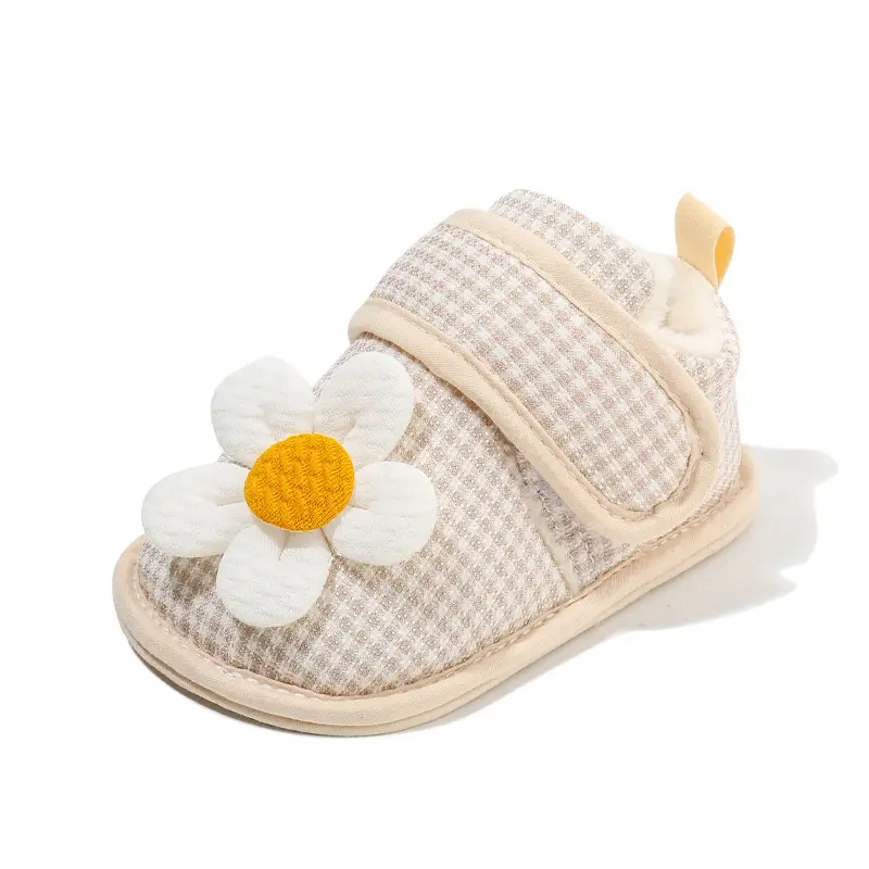 Baby Cotton Shoes, Warm Cloth Shoes, Toddler Shoes, 3-10 Months, 0-1 Year Old Girls, Baby Shoes, Soft Sole, Non-Slip, Fleece-Lined
