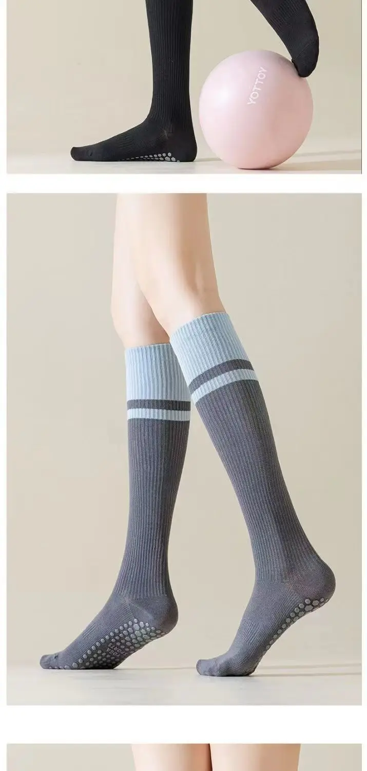 Calf Socks Women's Mid-Calf Socks Non-Slip Professional Sports Muscle Pressure Socks Fitness Pilates Cycling Yoga Socks — feature 13