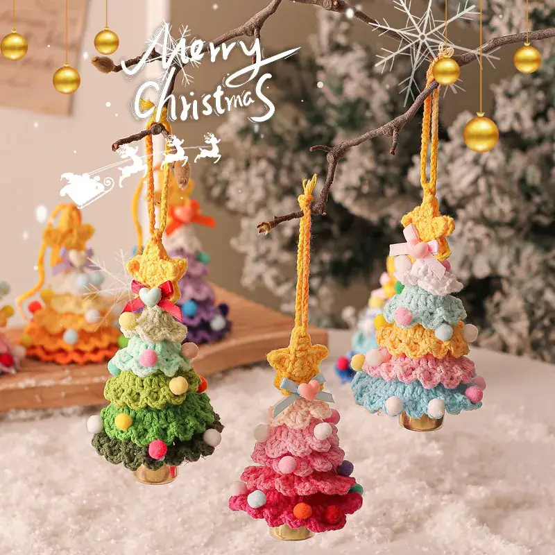 New 2025 Plush Christmas Tree Ornament with Bell - Image 9