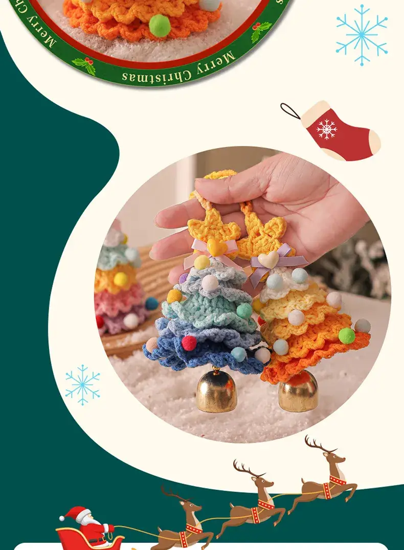 New 2025 Plush Christmas Tree Ornament with Bell — feature 12