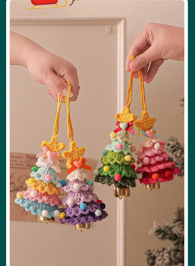 New 2025 Plush Christmas Tree Ornament with Bell — feature 13