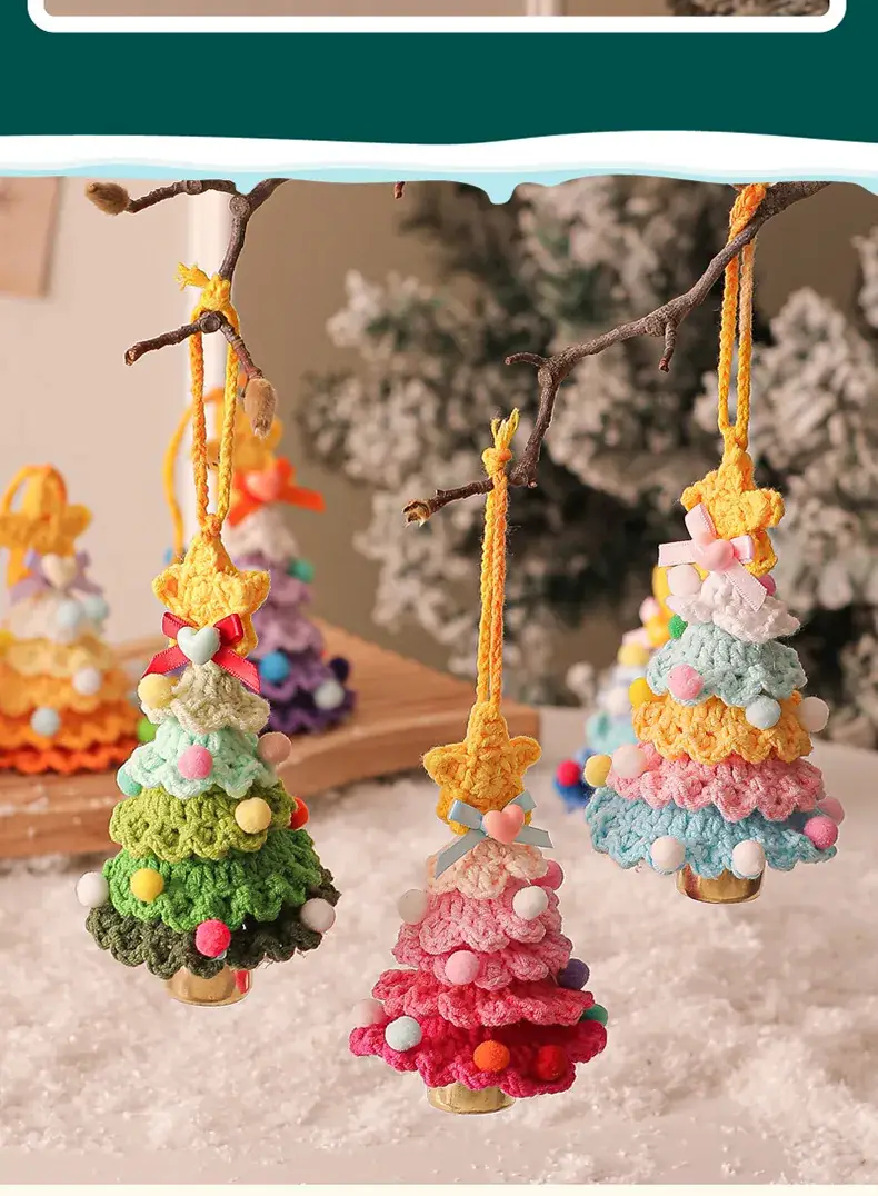 New 2025 Plush Christmas Tree Ornament with Bell — feature 14