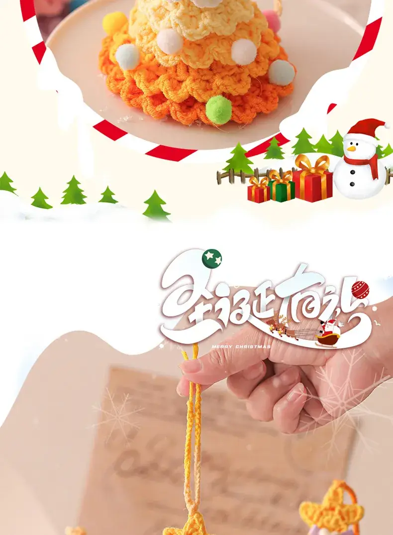 New 2025 Plush Christmas Tree Ornament with Bell — feature 3